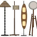 Middle style floor lamp 3d model