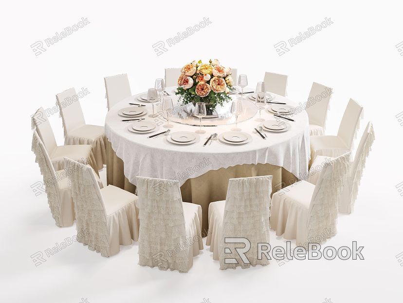 Modern Banquet Table and Chair Combination Banquet Single Chair model