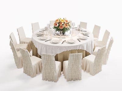 Modern Banquet Table and Chair Combination Banquet Single Chair model