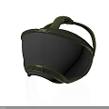 Green Protective Goggles With Dark Tinted Lens Sturdy Frame And Elastic Strap Design