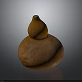 Decorative Orange Gourd Shaped Home Furniture Accent Decor For Living Room