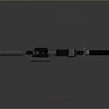 3D Rendered Modern Tactical Rifle With Suppressor Scope And Black Grip