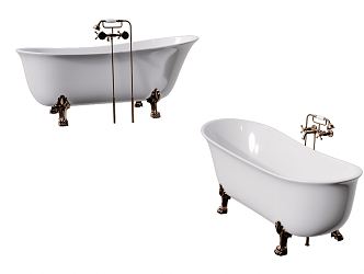 French Bathtub 3d model