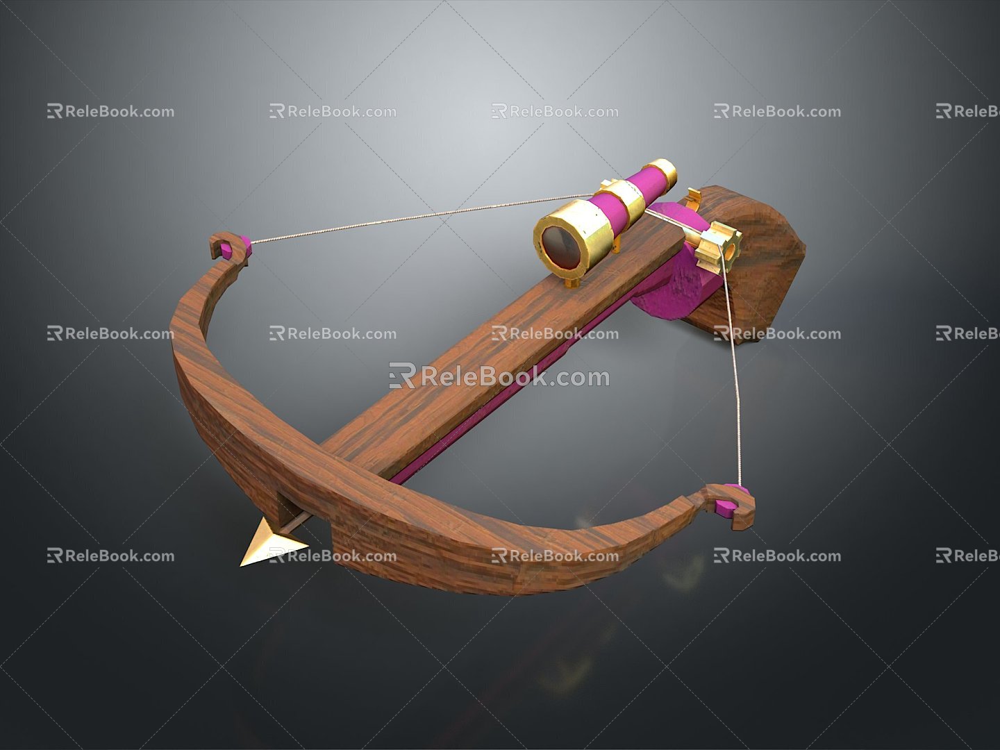 Crossbow Crossbow Crossbow Crossbow Mechanical Crossbow Shift Bow and Arrow Shoot Far Equipment Weapons High-tech Crossbow 3d model