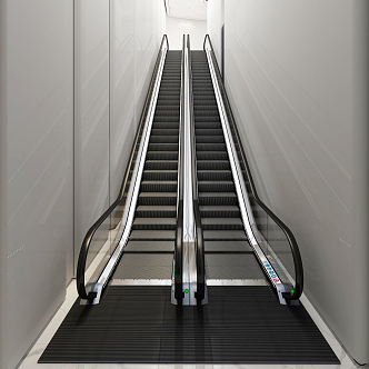 Modern Elevator Escalator 3d model