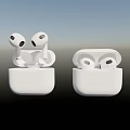 White Wireless Earbuds With Open Charging Case And Modern Design