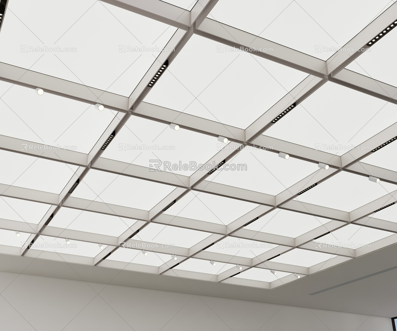 Modern Ceiling Grille Ceiling Light Membrane Ceiling 3d model