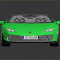 Green Convertible Luxury Sports Car With Open Top And Modern Design