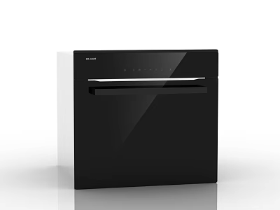 Siemens Modern Built in Kitchen Oven with Black Glass Panel and Sleek Design 3d model