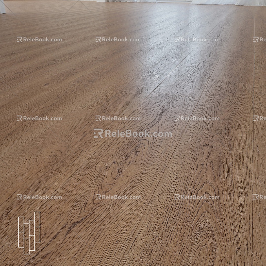 Modern Wood Flooring Vintage Wood Flooring 3d model