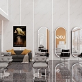 Barber Shop Hairdressing Shop Hair Salon Hair Shampoo Barber Club Hair Club Beauty Salon 3d model