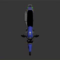 Blue Commuter Motorcycle with Black Seat Rear Rack Simple Design for Practical Daily Use