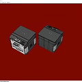 Two Gray Printers As Essential Household Supplies With Practical Design For Daily Use