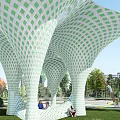 Modern Corridor Landscape Corridor Structures Parametric Structures 3d model