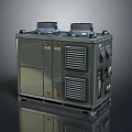 Industrial Electronic Cooling Unit With Dual Fans And Metal Ventilation Panels