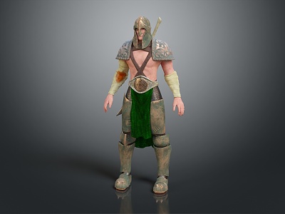 Western Samurai Western Warrior Western Hero Western Warrior Knight Hero Ancient Warrior Paladin 3d model