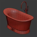 Stylish Copper Freestanding Bathtub with Modern Faucet and Various Color Options