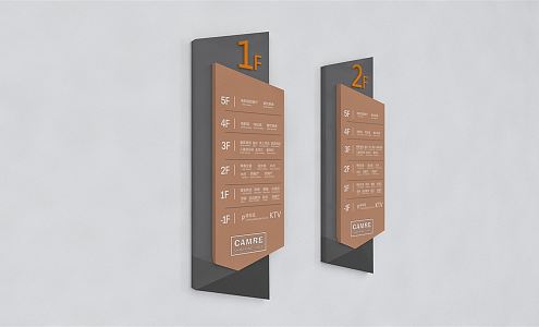 Modern Signs 3d model