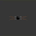 Advanced Futuristic Spaceship Design With Sleek Wings Twin Engines And Cockpit