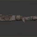 Detailed 3D Sci Fi Spaceship Model With Futuristic Structure And Design