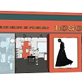 Fashion Clothing Store With Stylish Clothes Window Display Mannequin Racks And Lighting