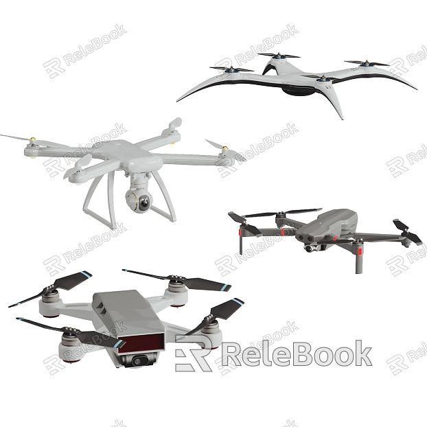 Modern drone aerial photography drone model