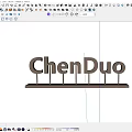 ChenDuo Metal Letter Decorative Ornament Set with Stand Base for Home Tabletop Decoration