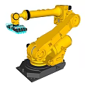 Modern mechanical arm mechanical arm industrial robot welding robot 3d model