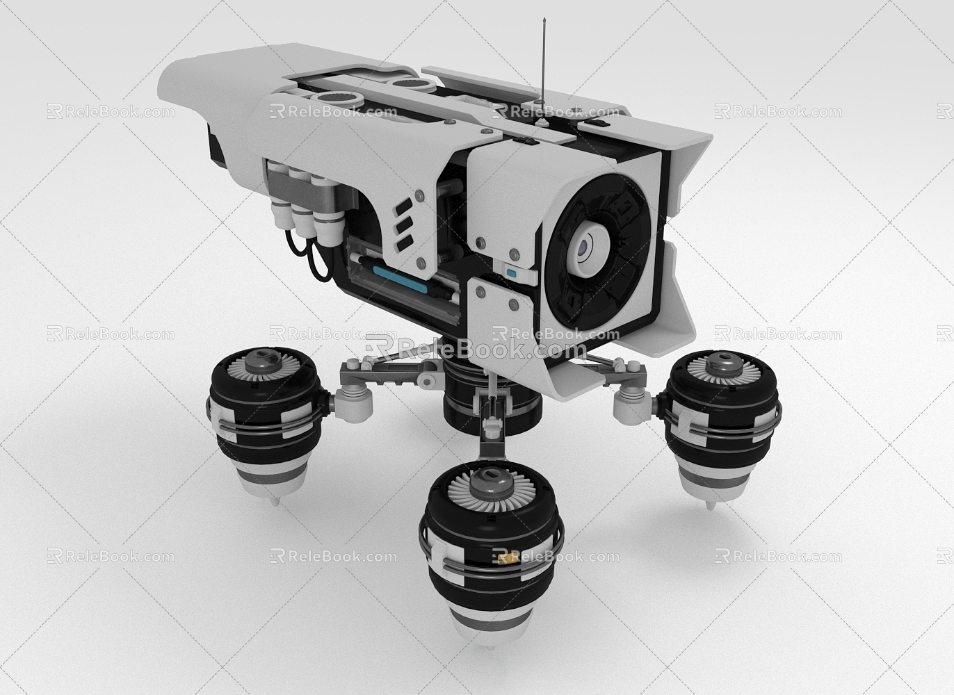 Modern Robot Patrol Robot 3d model