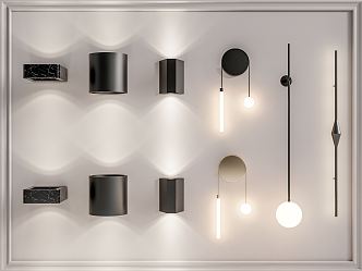 Modern wall lamp 3d model