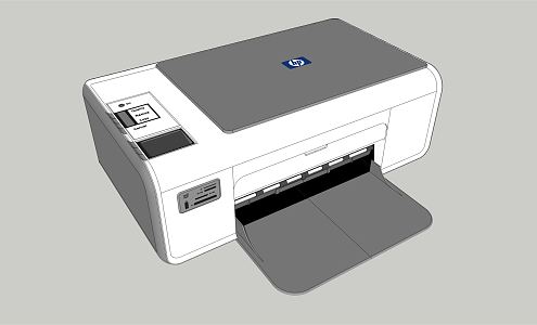 Modern Printer Equipment 3d model