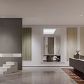 Modern Open Kitchen Interior Design With Island Counter And Lighting Fixtures
