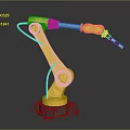 Modern Robot Arm Robot Arm Mechanical Arm Robot Arm Robot Head 3d model