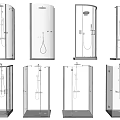 Modern Glass Shower Enclosures With Various Styles And Shower Heads