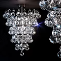 Sparkling Crystal Chandelier With Multi Layered Design And Glittering Decorative Elements 3d model