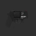 Black Ruger LCR Revolver With Compact Design And Logo On Body