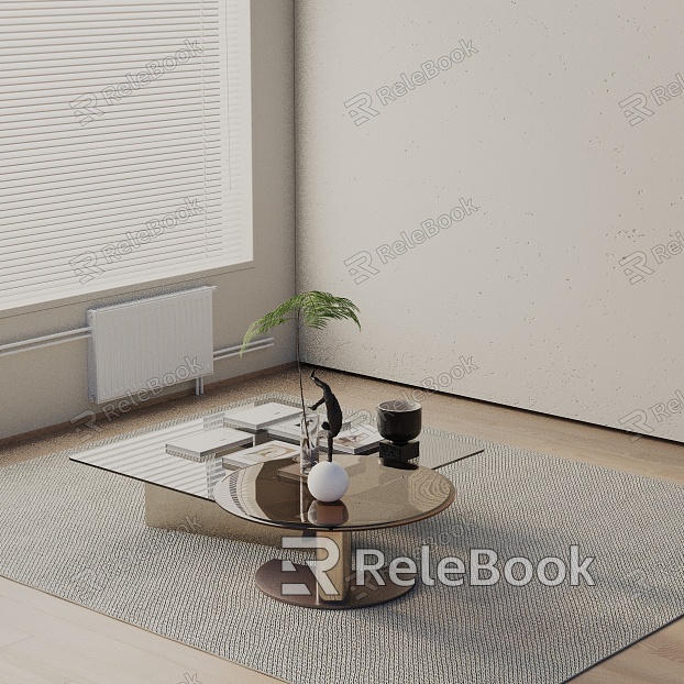 Modern coffee table model