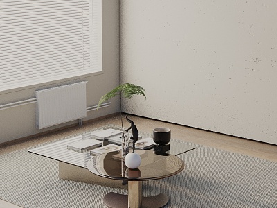 Modern coffee table model