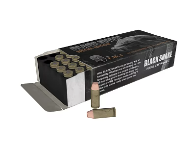Black Shark Ammunition Reference Book Featuring Open Box And Bullets 3d model