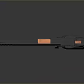 Black Syndicate Tactical Pistol With Red Accents And Ergonomic Grip Design
