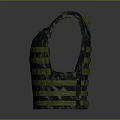 Camouflage Pattern Vest With Yellow Stripes For Daily Living Use
