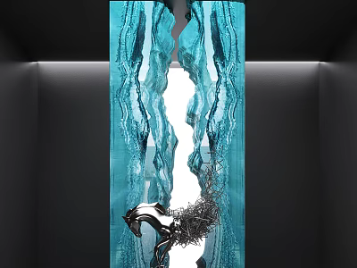 Innovative DP Device With Blue Wave Like Structure And Dynamic Flow Elements 3d model