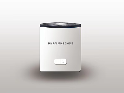 Modern Compact Daily Electrical Appliance With White Body Black Top And Control Button 3d model
