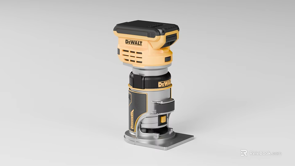 DEWALT Industrial Electric Router Tool With High Torque Motor For Professional Woodworking 3d model 