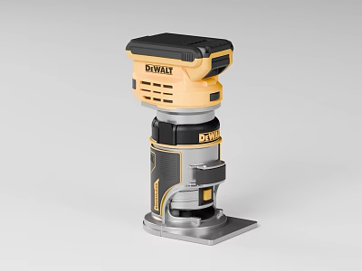 DEWALT Industrial Electric Router Tool With High Torque Motor For Professional Woodworking 3d model