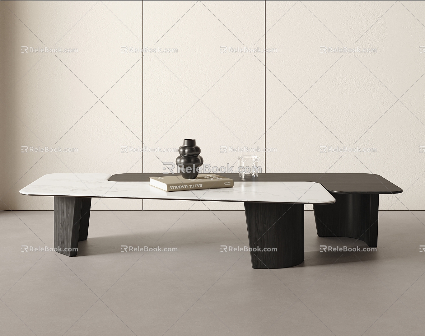 Modern coffee table 3d model