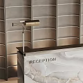 Front Desk Reception 3d model