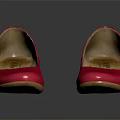 Red Leather Block Heel Shoes Classic Elegant Women’s Fashion Footwear Design