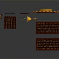 Architectural Building Components 3D Model With Columns Brick Walls Doors And Roofs
