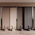 Wooden Wall Panels In Different Wood Tones For Modern Interior Room Design